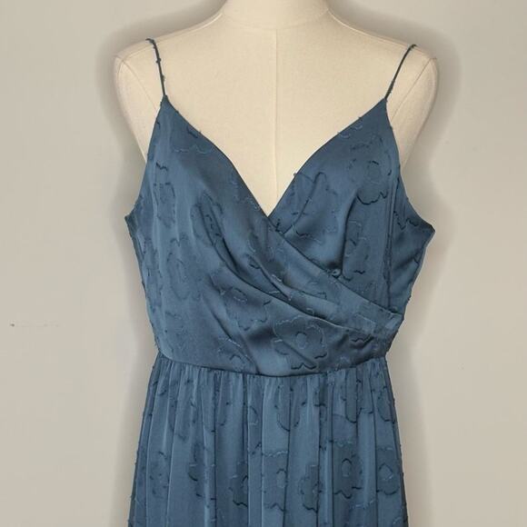 Sachin & Babi Chambray Blue Dalia Floral Dress Size 8 - Picture 5 of 16